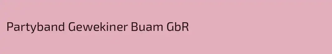 Partyband Gewekiner Buam GbR